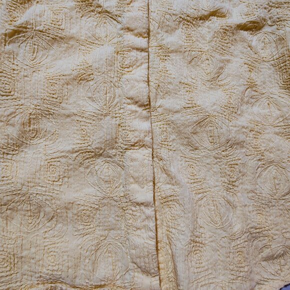 Coldwater Creek Women's Medium Yellow Embroidered Button-down Blouse - Picture 9 of 12